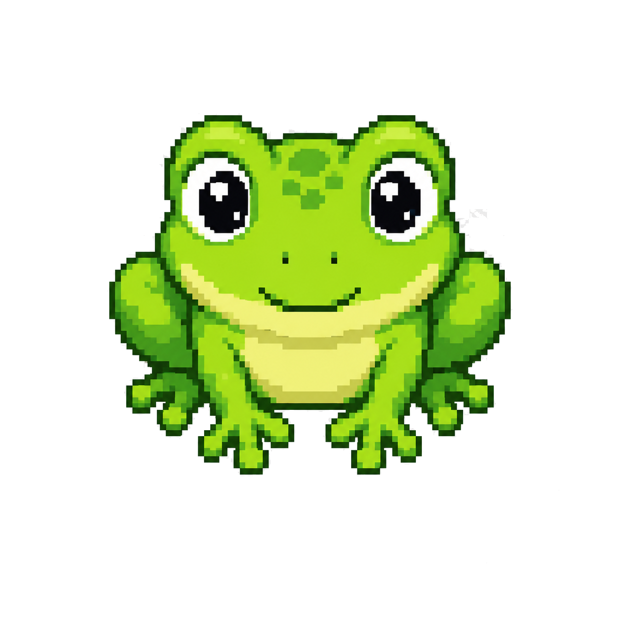 Frog crossing the pond
