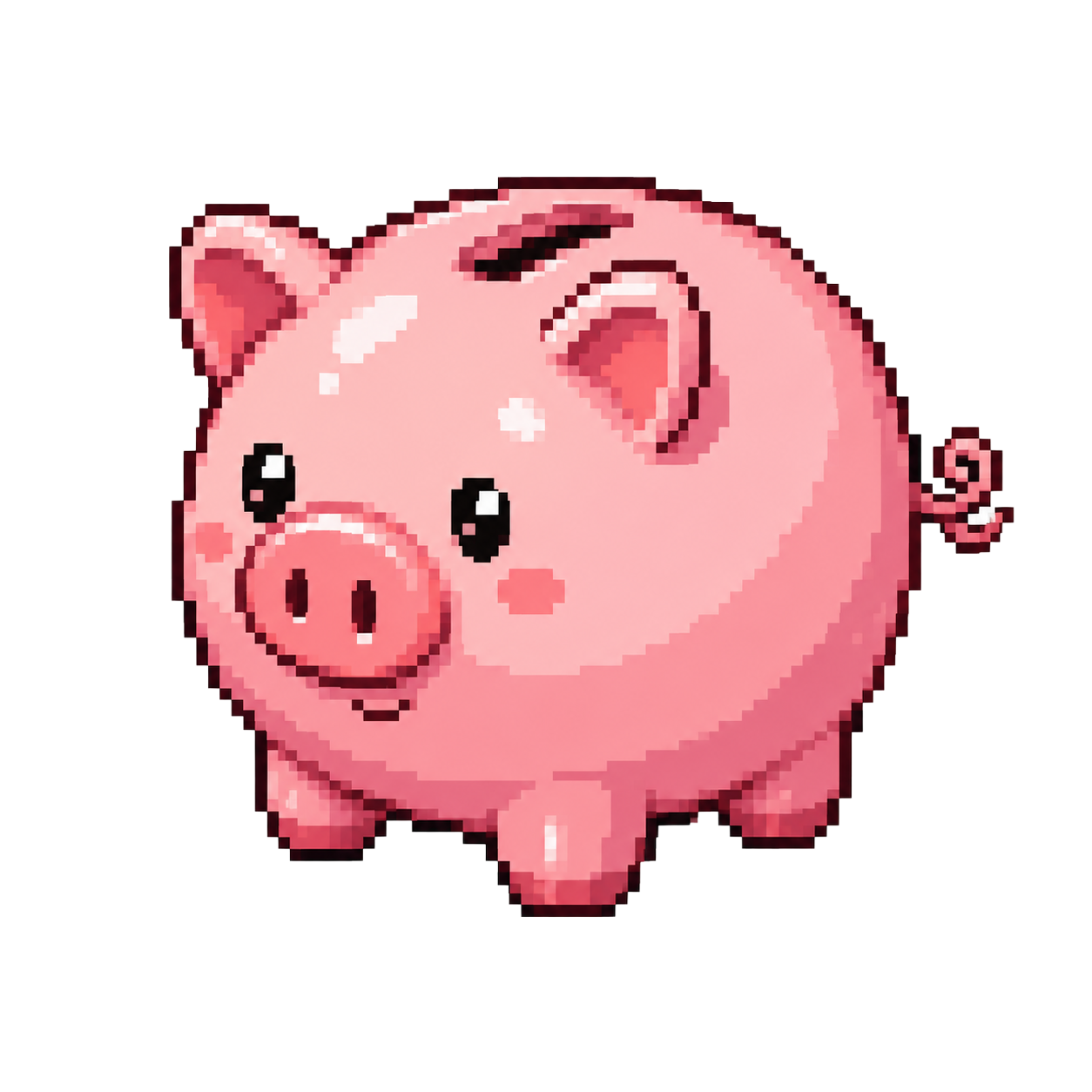 An empty piggy bank